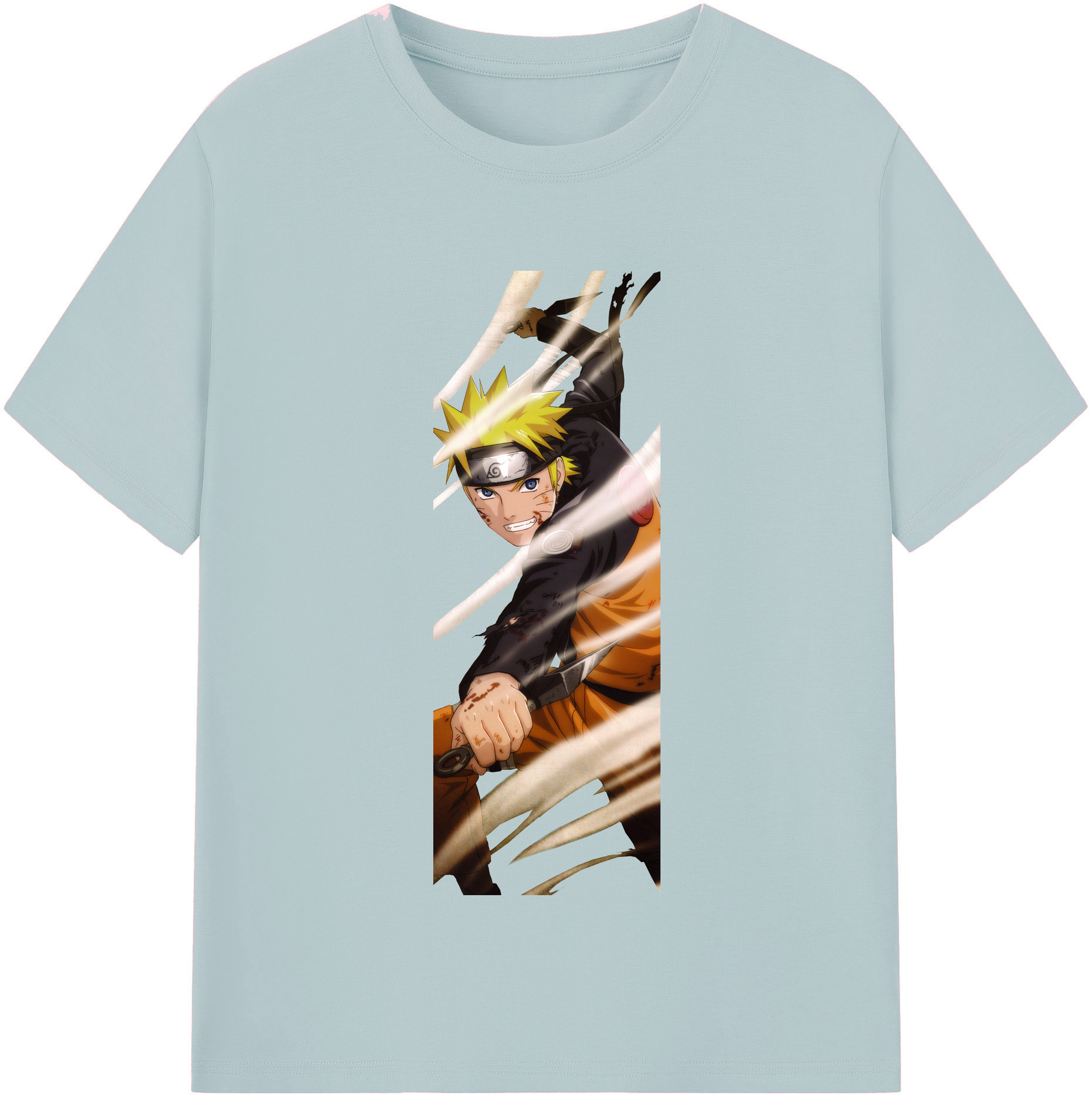 （画像用） NARUTO -ナルト- うずまき ナルト Uzumaki Naruto 綿100％半袖Tシャツ（フロントプリント）